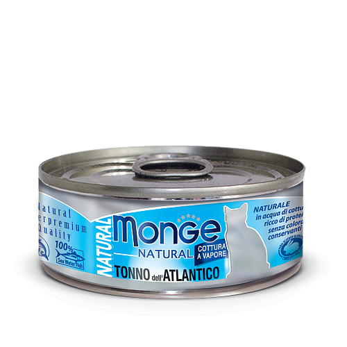 Консервы для кошек Monge Natural - Tonno dell Atlantico (80 г)