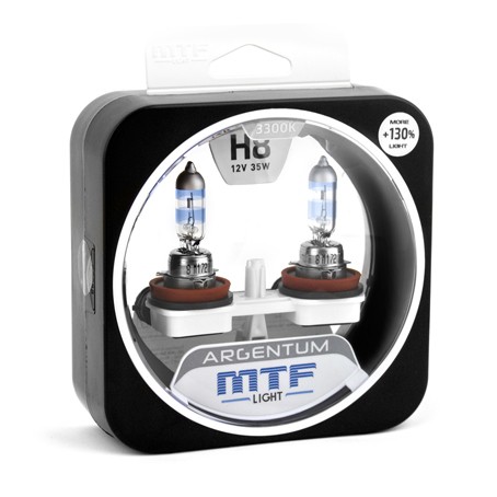Лампы MTF Argentum +130% H8 (12 V, 35 W, 2 шт)