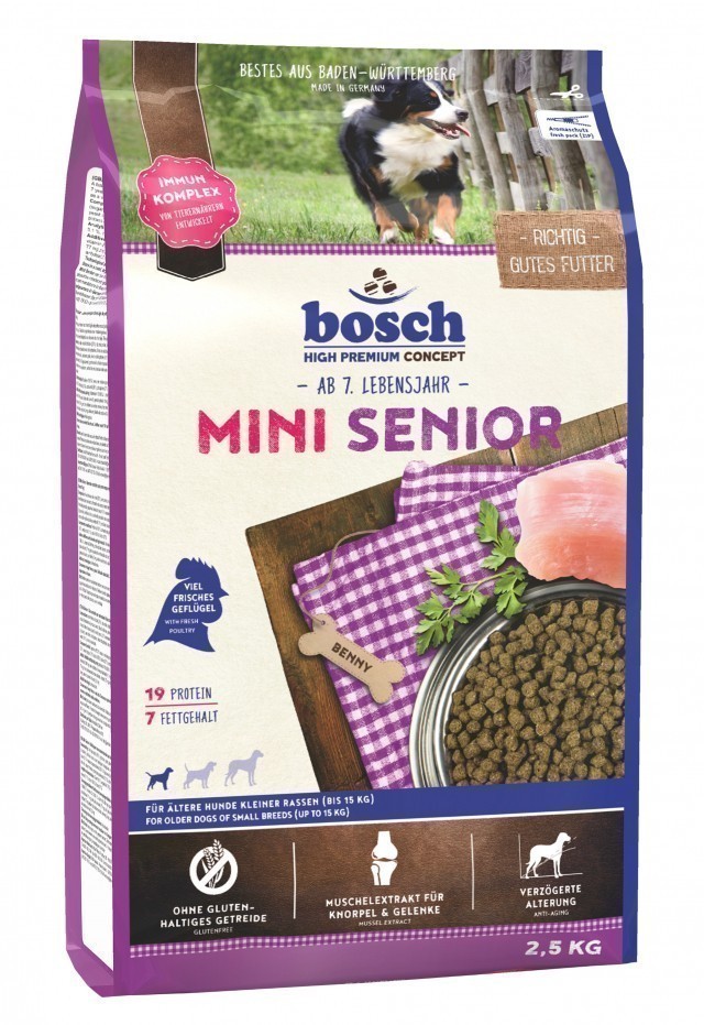 Сухой корм для собак Bosch Mini Senior (2,5 кг)