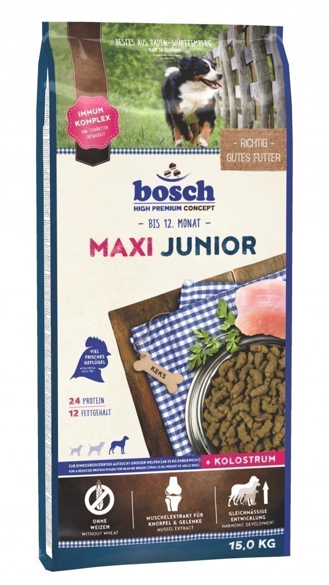 Сухой корм для щенков Bosch Maxi Junior (15 кг)