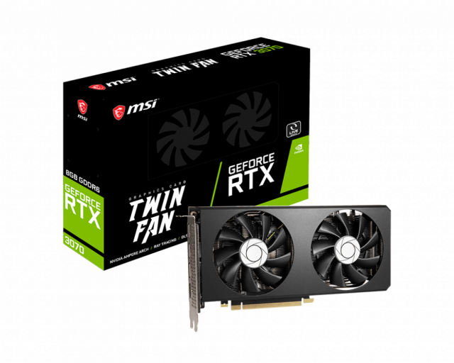 Видеокарта MSI GeForce RTX-3070 TWIN FAN 8G LHR