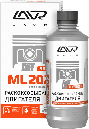 Lavr Ln2504 Раскоксовывание двигателя ML202 (для нестандартного двигателя, 330 мл)
