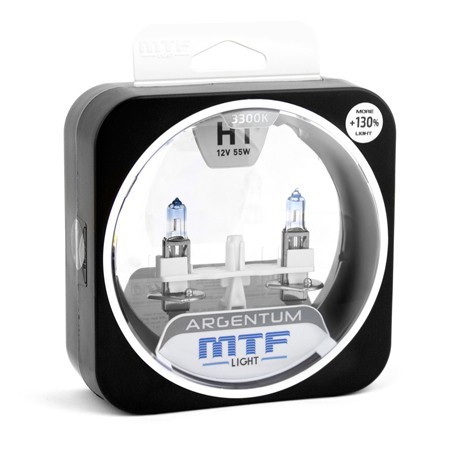 Лампы MTF Argentum +130% H1 (12 V, 55 W, 2 шт)