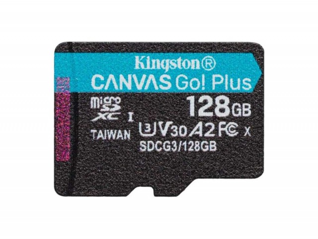 Карта памяти microSD Kingston Canvas Go! Plus 128 Gb (class 10, U3)