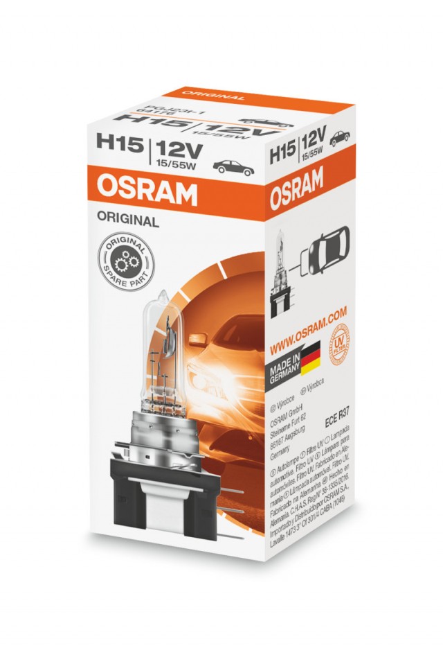 Лампа Osram H15 Original (12 В, 55/15 Вт)