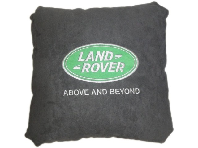 Подушка замшевая Land Rover (А101 - серая)