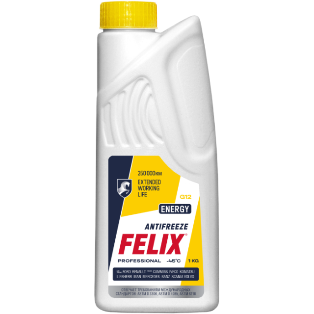 Антифриз Felix Energy G12+ (желтый, 1 л)