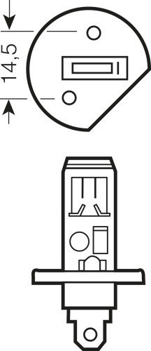 Лампы Osram H1 Fog Breaker (12 В, 55 Вт, +60%, блистер, 2 шт)