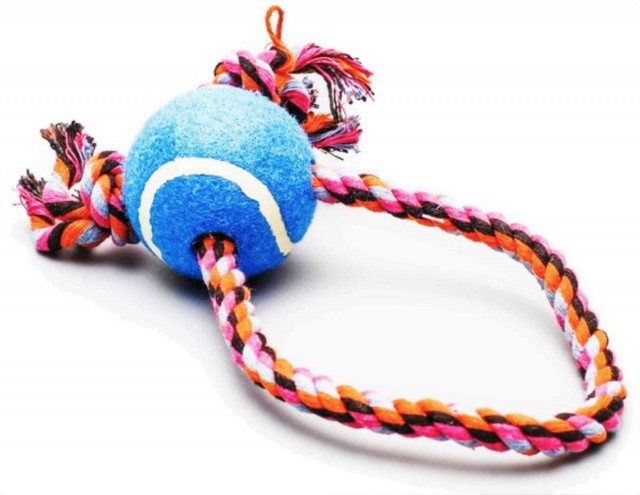 Игрушка Пижон Канат-перекрестие с мячом (20 см, голубая)