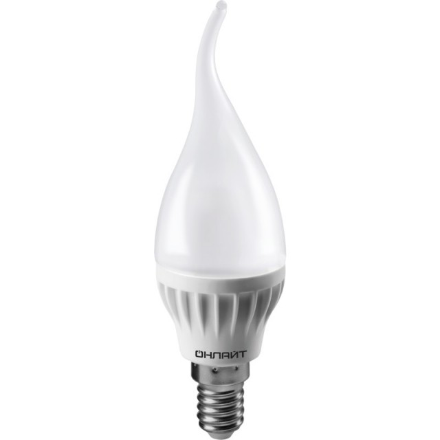 Лампа Онлайт OLL-FC37-6-230-2.7K-E14-FR (450 Лм, свеча на ветру)