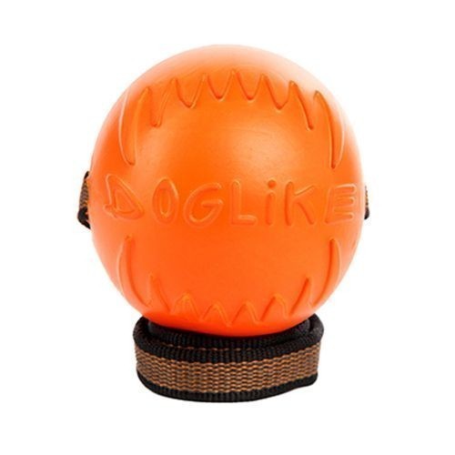Игрушка DogLike Мяч с лентой (оранжевый, диаметр 8,5 см)