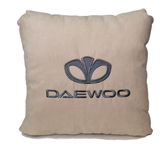 Подушка замшевая Daewoo (А02 - светло-бежевая)