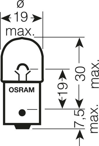 Лампа Osram R5W Original (12 В)