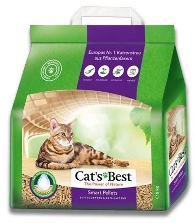 Наполнитель кошачьего туалета Cats Best Smart Pellets (древесный, 5,0 кг, 10 л, без запаха)