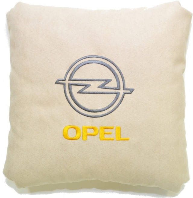 Подушка замшевая Opel (А02 - светло-бежевая)