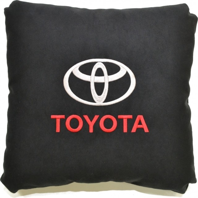 Подушка замшевая Toyota (А18 - черная)