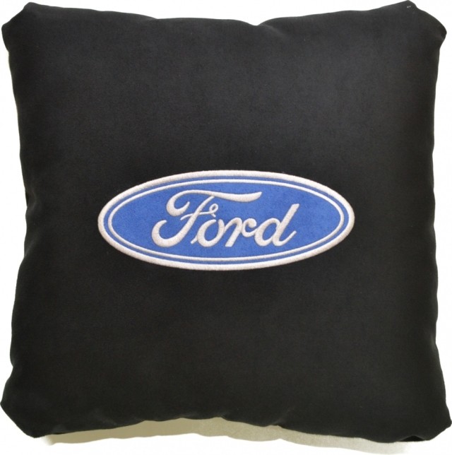 Подушка замшевая Ford (А18 - черная)