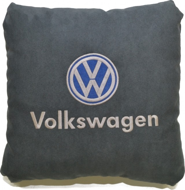 Подушка замшевая Volkswagen (А101 - серая)