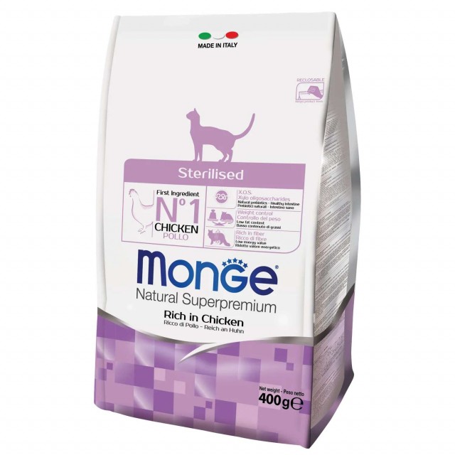Сухой корм для кошек Monge Daily Line - Sterilised (400 г)