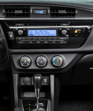 Переходная рамка Toyota Corolla (2013+, левый руль) - Carav-11-461 (2 Din)