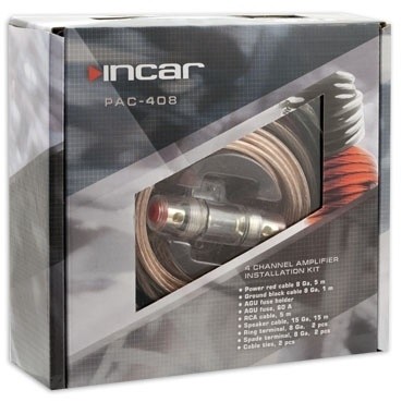 Установочный набор усилителя Incar PAC-408 (4 канала, 8Ga)