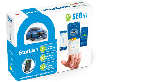 Автосигнализация StarLine S66 BT 2CAN+4LIN LTE (об/с, SIM-карта)