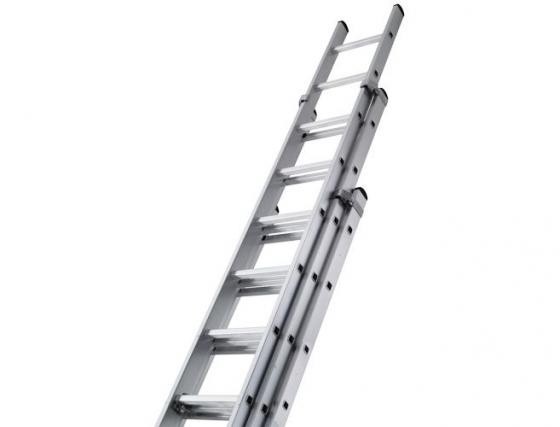 Лестница алюминиевая трёхсекционная Вихрь ЛА 3х11