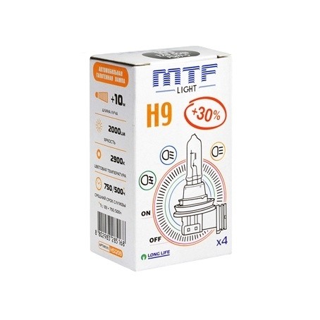 Лампа MTF Standart +30% H9 (12 V, 65 W)