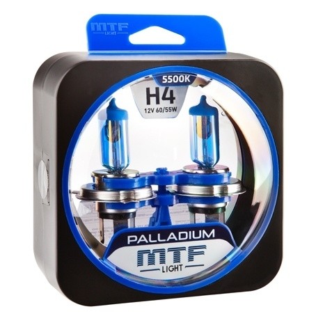 Лампы MTF Palladium H4 (12 V, 55/60 W, 2 шт)