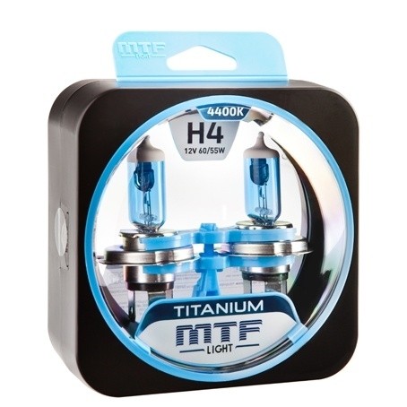 Лампы MTF Titanium H4 (12 V, 55/60 W, 2 шт)