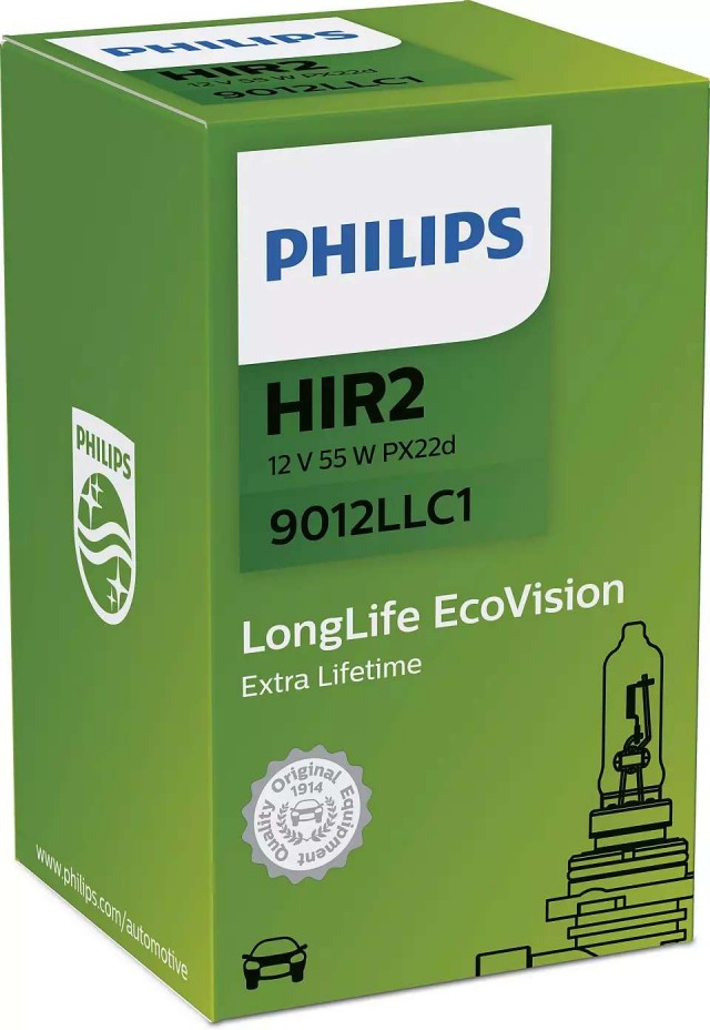 Лампа Philips HIR2 LongLife EcoVision (12 В, 55 Вт)