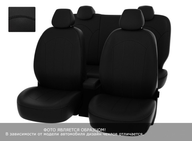 Чехлы  Mazda CX-5 2011-2015 40:20:40 зад.сид черная экокожа + черный нубук 