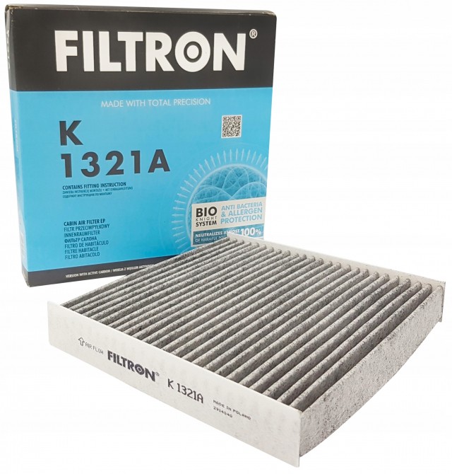 Фильтр салонный Filtron K 1321A (CUK 22 011) угольный