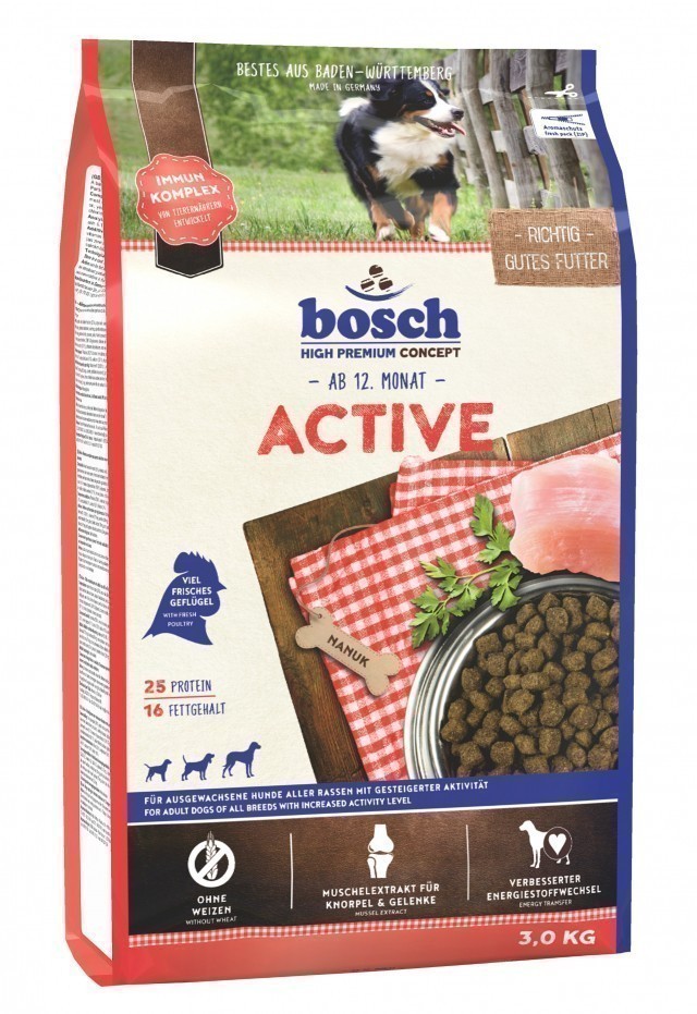Сухой корм для собак Bosch Active (3 кг)