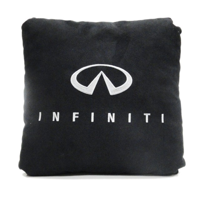 Подушка замшевая Infiniti (А18 - черная)