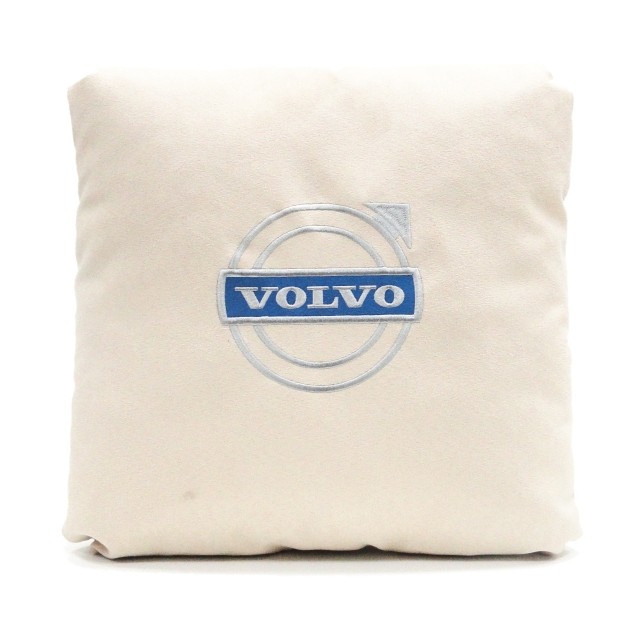 Подушка замшевая Volvo (А02- светло-бежевая)