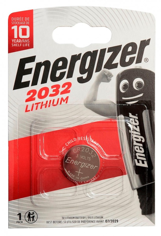 Батарейка CR2032 Energizer Lithium (блистер, 1 шт)