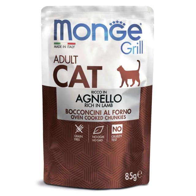 Пауч для кошек Monge Grill - Agnello Adult (85 г)