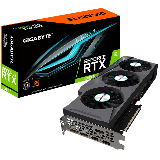 Видеокарта Gigabyte GeForce RTX-3080Ti EAGLE 12G LHR