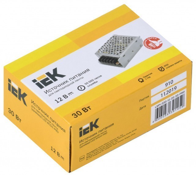 Блок питания IEK (30W, IP20)
