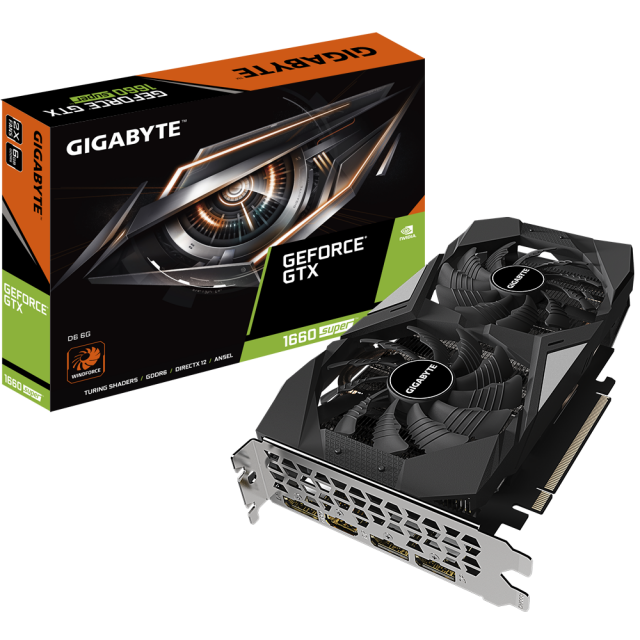 Видеокарта Gigabyte GeForce GTX-1660-SUPER D6 6G