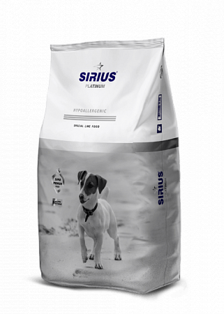 Сухой корм для собак малых пород Sirius Platinum, индейка и овощами (3 кг)