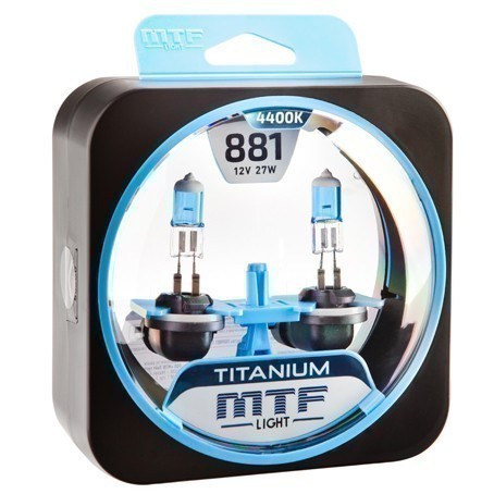 Лампы MTF Titanium H27 881 (12 V, 27 W, 2 шт)