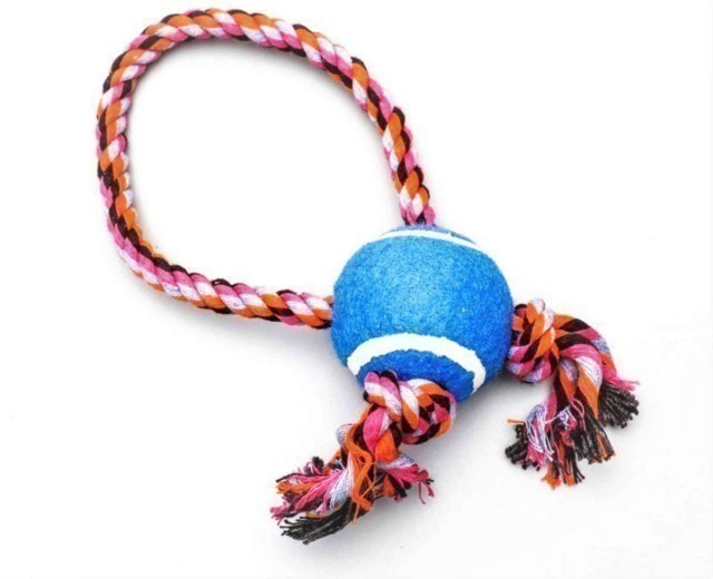 Игрушка Пижон Канат-перекрестие с мячом (20 см, голубая)