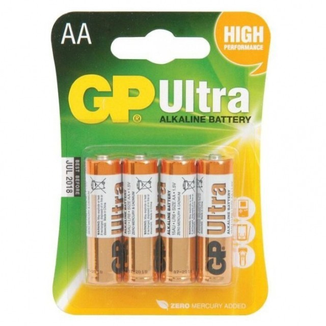 Батарейки AA (LR06) GP Ultra (блистер, 4 шт)