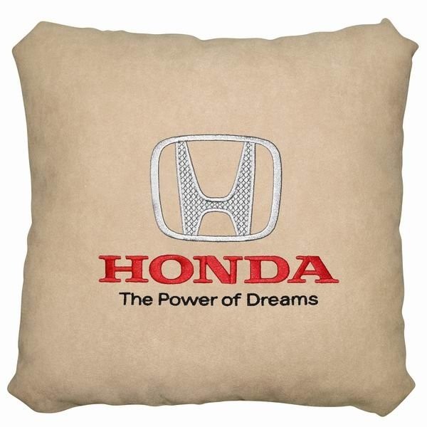 Подушка замшевая Honda (А02 - светло-бежевая)