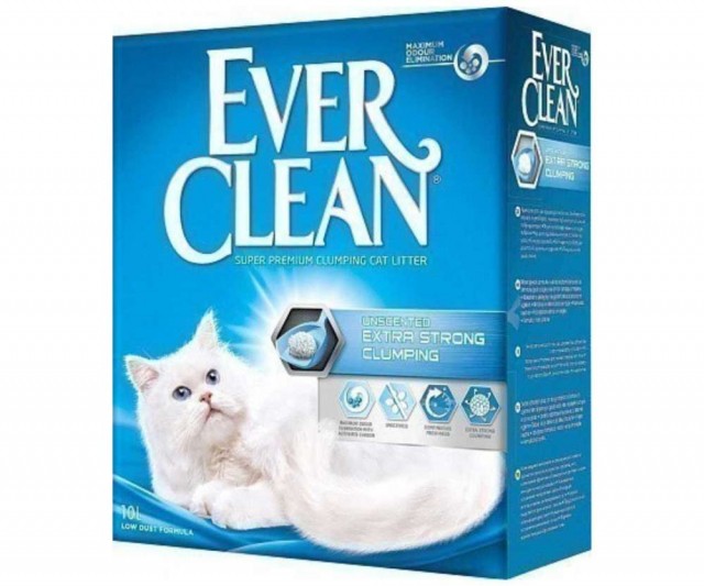 Наполнитель кошачьего туалета Ever Clean Extra Strong Clumping (глиняный, 10,0 кг, 10 л, без запаха)