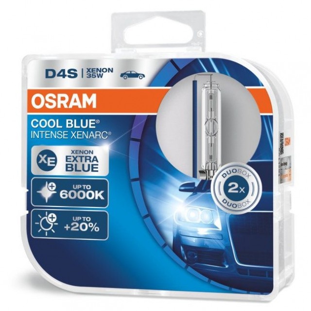 Ксеноновые лампы Osram D4S Xenarc Cool Blue Intense 6000K (2 шт)
