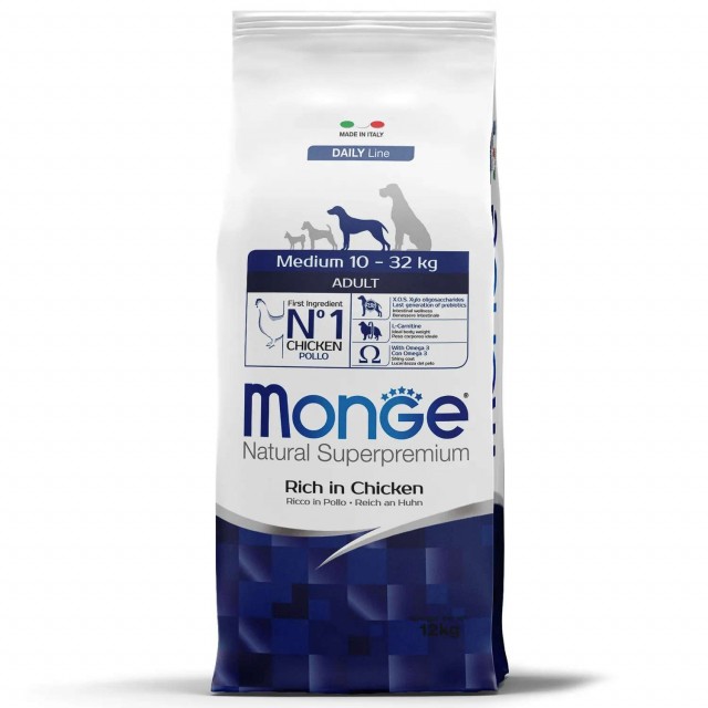 Сухой корм для собак Monge Daily Line - Medium Adult (12 кг)
