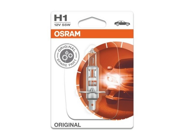 Лампа Osram H1 Original (12 В, 55 Вт, блистер)